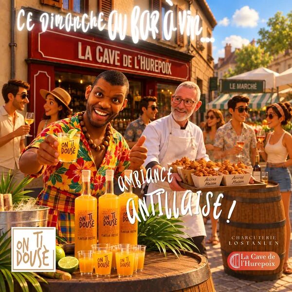 Ambiance antillaise au bar à vin