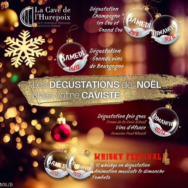 Dégustations de Noël