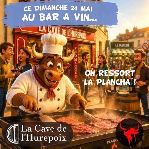 Plancha de retour au bar a vin
