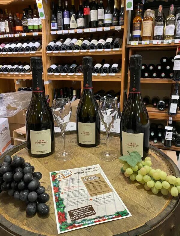 Terre d'émotion Blanc de Blancs  ou Blanc de Noirs Champagne Charpentier